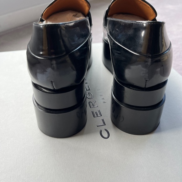 Robert Clergerie leather platform loafers shoes black size 36,5 made in France - Picture 5 of 12